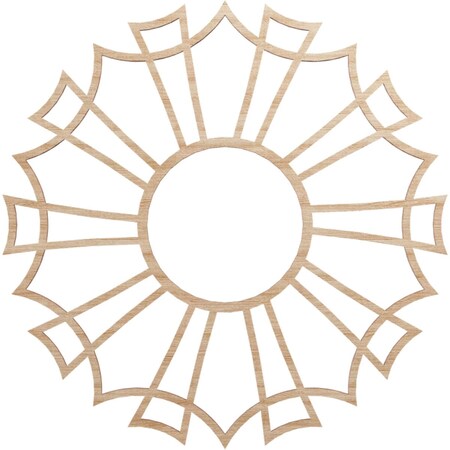 Ekena Millwork Augustus Wood Fretwork Pierced Ceiling Medallion, Alder, 18"OD x 6 3/8"ID x 3/8"T CMWP18X18X0375AUAL
